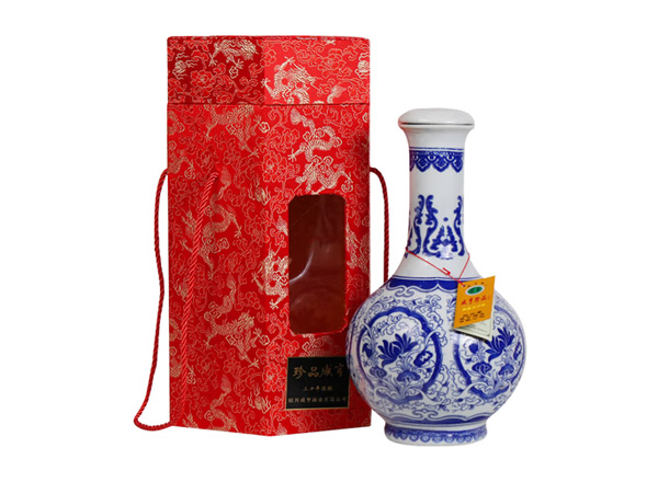 台州咸亨黄酒回收珍品咸亨三十年花雕酒青瓷瓶盒装绍兴黄酒2.5L
