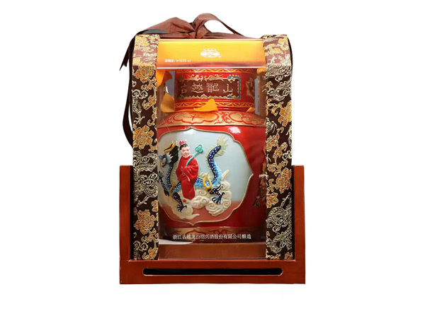 台州古越龙山黄酒回收古越龙山状元及第二十年陈酿2.5L工艺浮雕黄酒