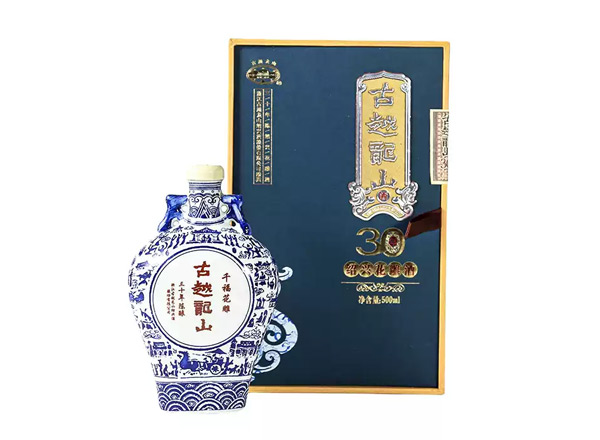 台州黄酒回收古越龙山黄酒千福花雕三十年陈酿绍兴花雕酒500ml礼盒装